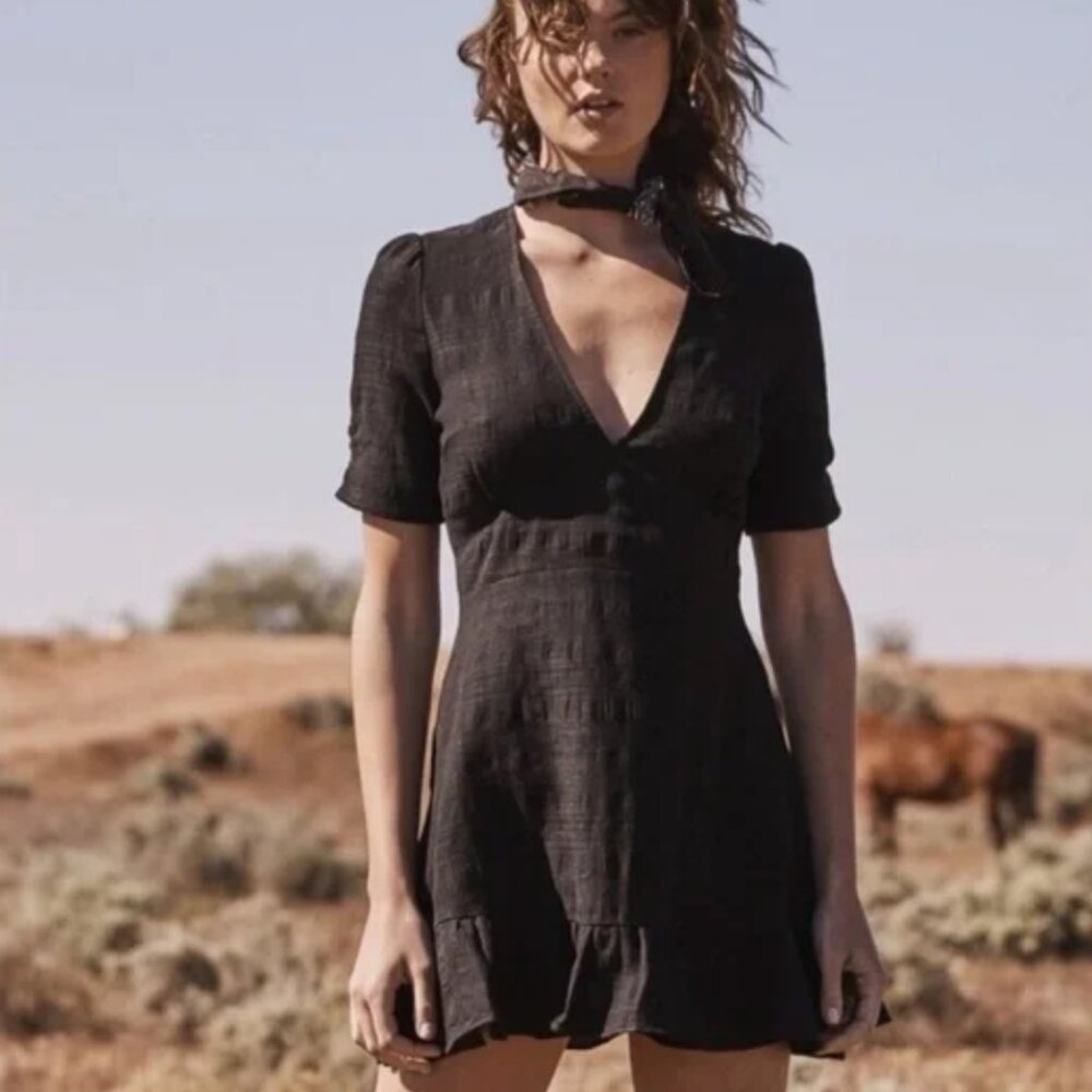 AUGUSTE the Label Stevie Play Dress in Black Size AU6/US2